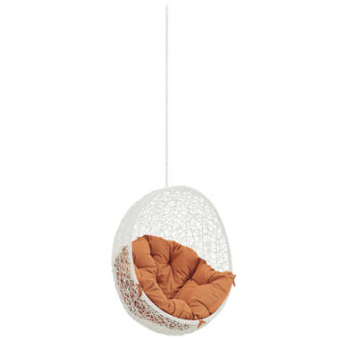 White hanging chair from ceiling hot sale